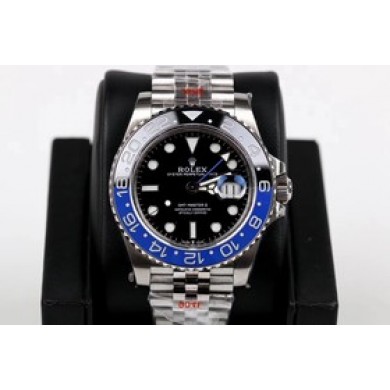 Fake Rolex GMT-Master II 116710BLNR GM V2 Stainless Steel 904L Black Dial Swiss 3186