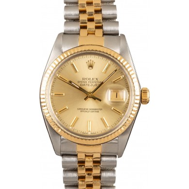 Copy Rolex Two-Tone Datejust Reference 16013 JW2528