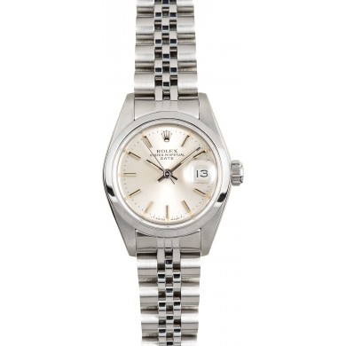 Hot 113849-1 Rolex Lady-Date 69160 Stainless Steel JW0262