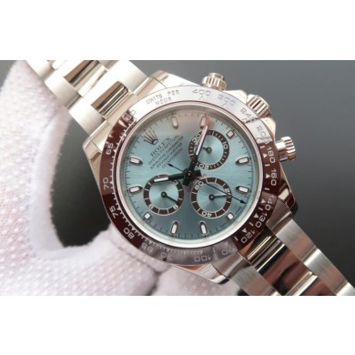 Replica Rolex Daytona 116506 Brown Ceramic Bezel Deep Ice Blue Dial Bracelet WJ00298