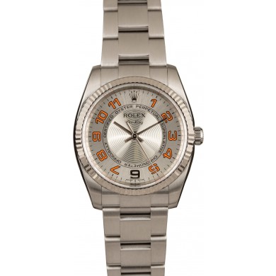 Rolex Air-King 114234 Silver Concentric Arabic Dial JW1630