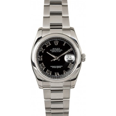 Rolex Datejust 116200 Black Roman JW1730