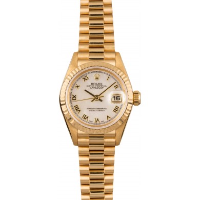 Rolex Ladies Datejust 69178 MOP Roman Dial JW0477