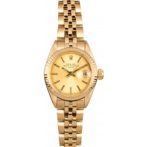 Ladies Rolex Date 6917 Honeycomb Jubilee JW0291