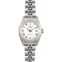 Ladies Rolex Date 79240 White JW0296