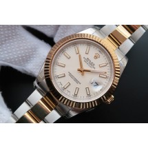 Rolex Date Just II 41mm White Dial Lumed Marker Bracelet Rolex WJ01213