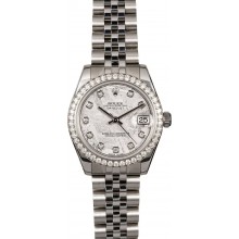 Mid-Size Rolex Datejust 178384 Meteorite Diamond Dial JW0387