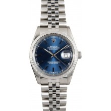 New Rolex Datejust 16030 Blue Index Dial JW1854