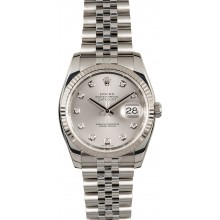 Replica Rolex Datejust Stainless 116234 Diamond Dial JW1962