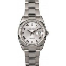 Rolex Datejust 116200 Rhodium Roman Dial JW1735