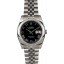 Replica Rolex Datejust 116200 Black Roman Steel Jubilee JW1729