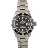 Fake Fake Vintage Rolex Submariner 16800 Matte Black Dial JW2954