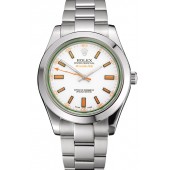 Imitation Best Swiss Rolex Milgauss White Dial Orange Markings Stainless Steel Case And Bracelet