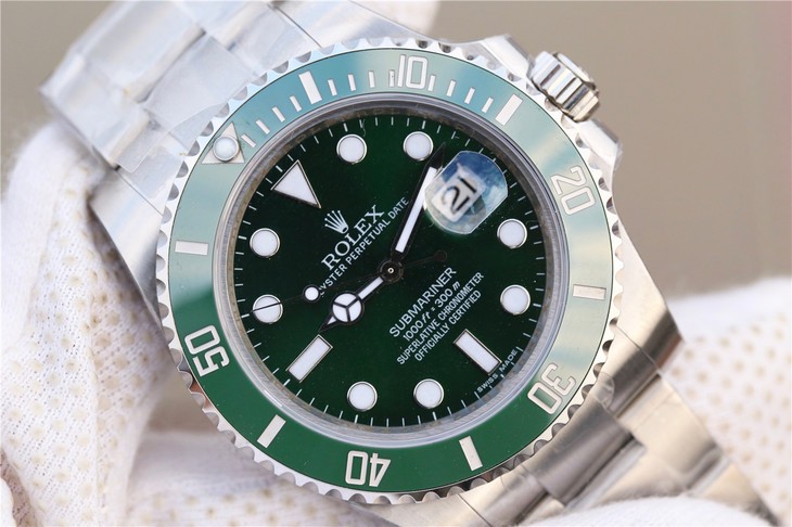 Copy Rolex Submariner 116610 LV Green Ceramic VRF Bracelet Rolex WJ01166