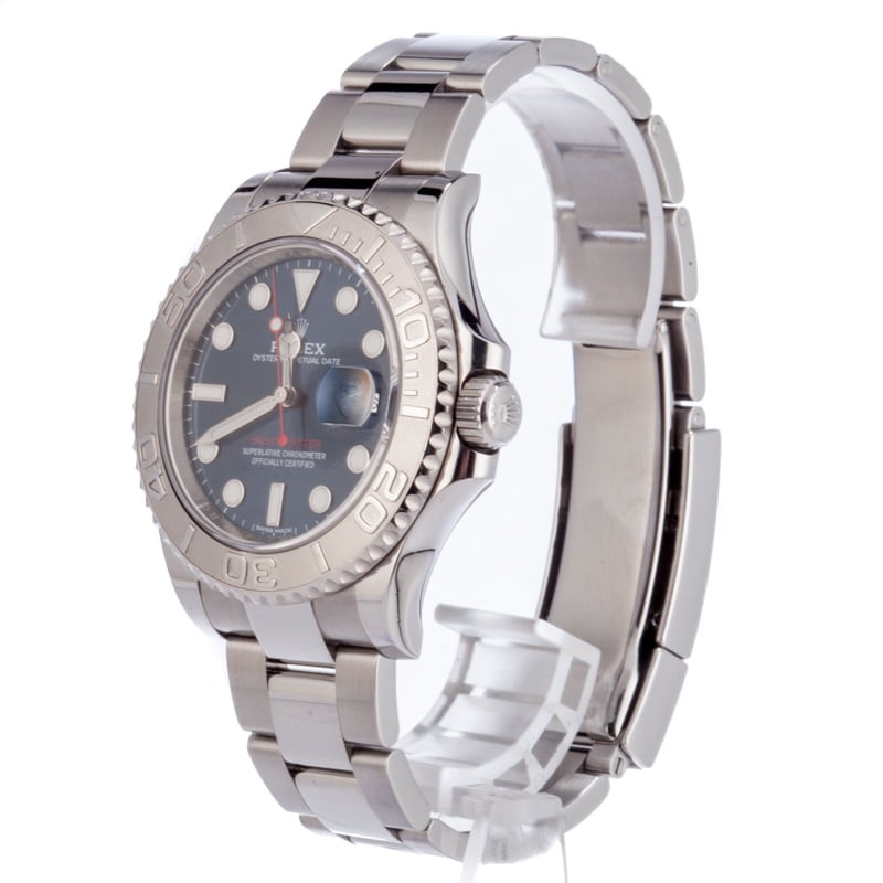 Replica Hot Rolex Platinum Yacht-Master 116622 Blue JW2294